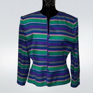 Adrianna Papell 100% Silk Blazer